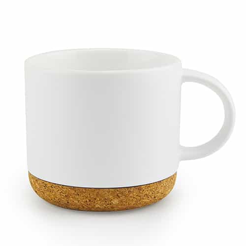 GRANDE TASSE EN CÉRAMIQUE AVEC BOUCHON EN LIÈGE - SM70 miniature 3
