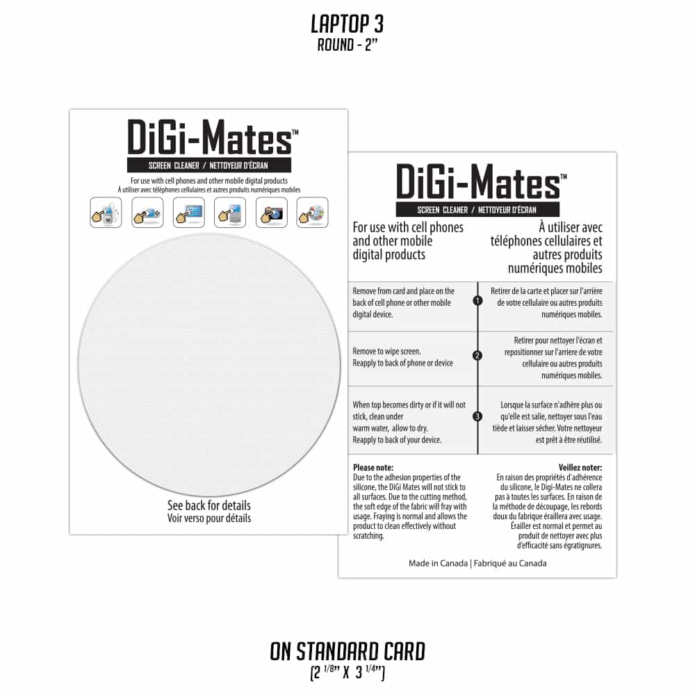 Nettoyant d'écran pour ordinateur portable DiGi-Mates™ - Rond miniature 3