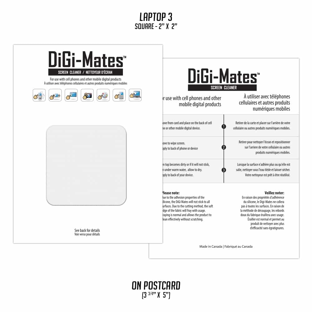 Nettoyant d'écran pour ordinateur portable DiGi-Mates™ - Carré miniature 5