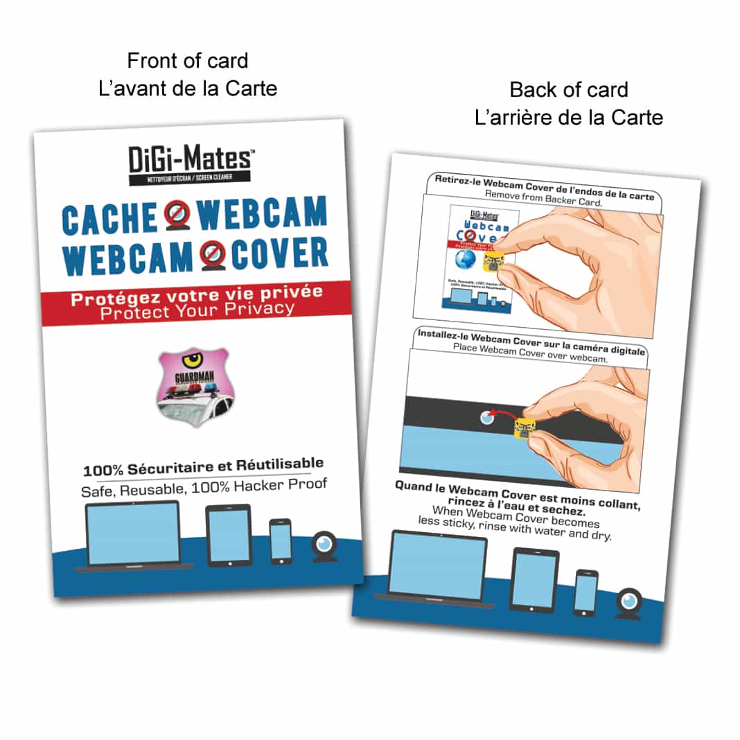 Couvre-webcam Digi-Mates™, forme personnalisée - Badge miniature 3