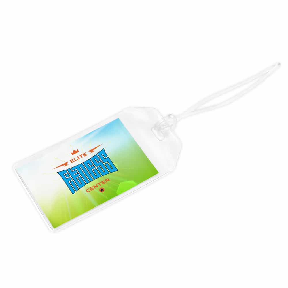Étiquette de bagages en PVC transparent miniature 3