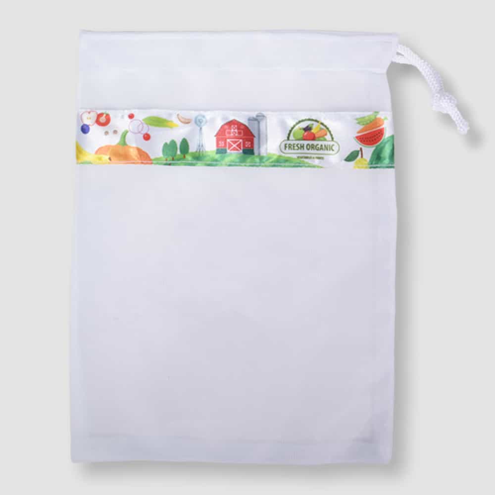 Sac réutilisable pour fruits et légumes - Grand miniature 1