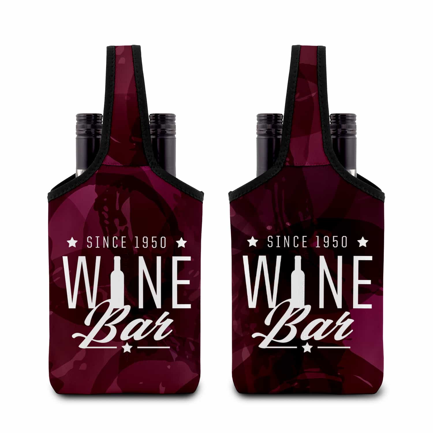 Tote bag pour 2 bouteilles de vin miniature 1