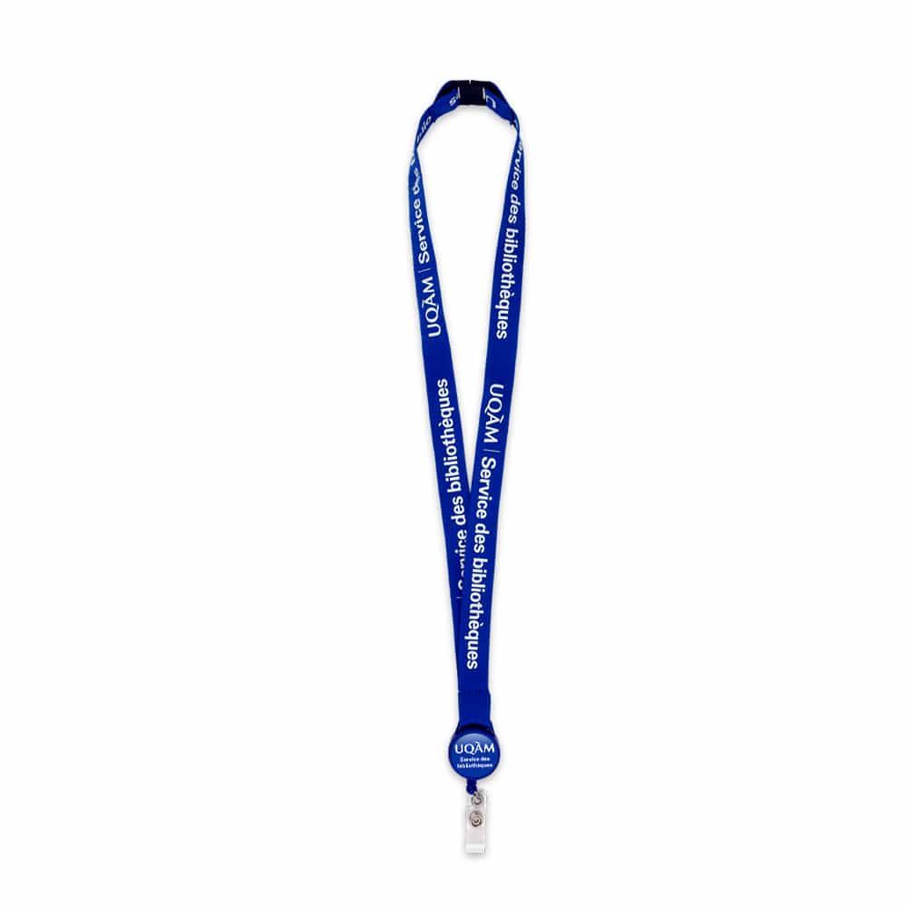 Lanière en soie de Chine avec combo de porte-badge rétractable miniature 11