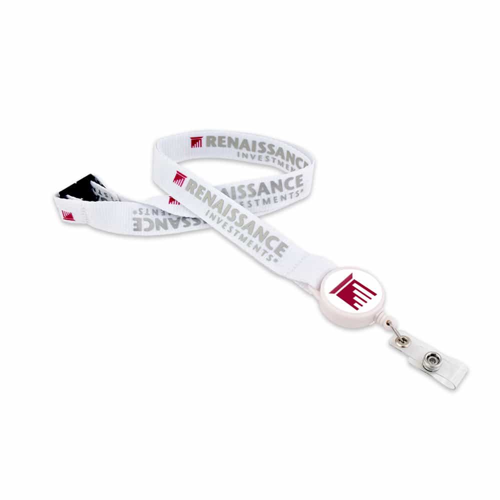 Lanière en soie de Chine avec combo de porte-badge rétractable miniature 5