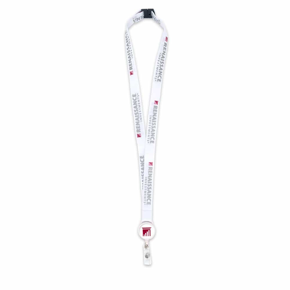 Lanière en soie de Chine avec combo de porte-badge rétractable miniature 7