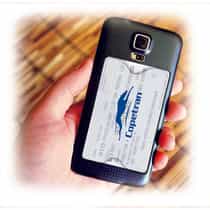 Pochette arrière pour téléphone - Transparent miniature 2