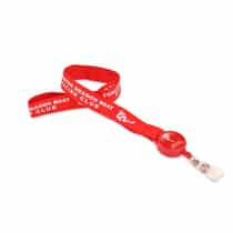 Lanière en soie de Chine avec combo de porte-badge rétractable miniature 2