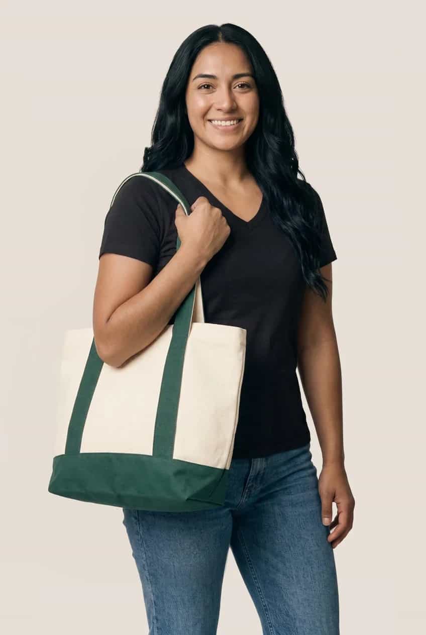 Sac fourre-tout deux couleurs miniature 1
