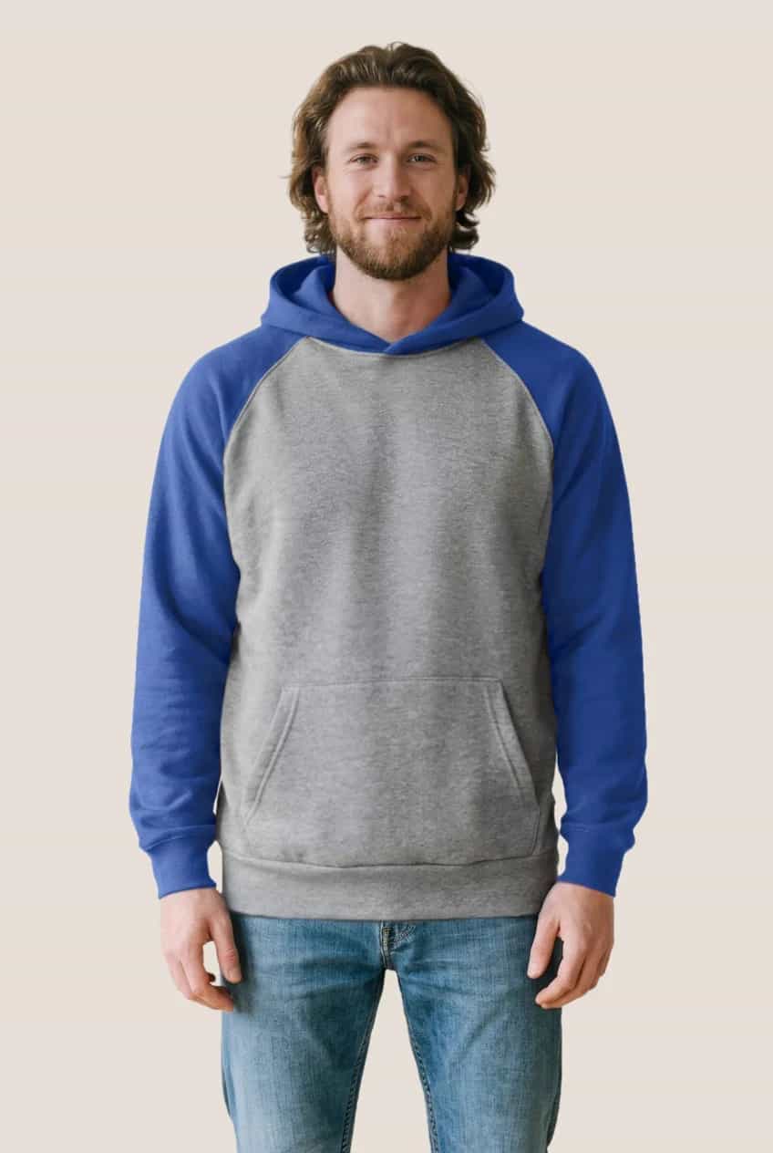 Hoodie à capuchon et manches raglan miniature 1