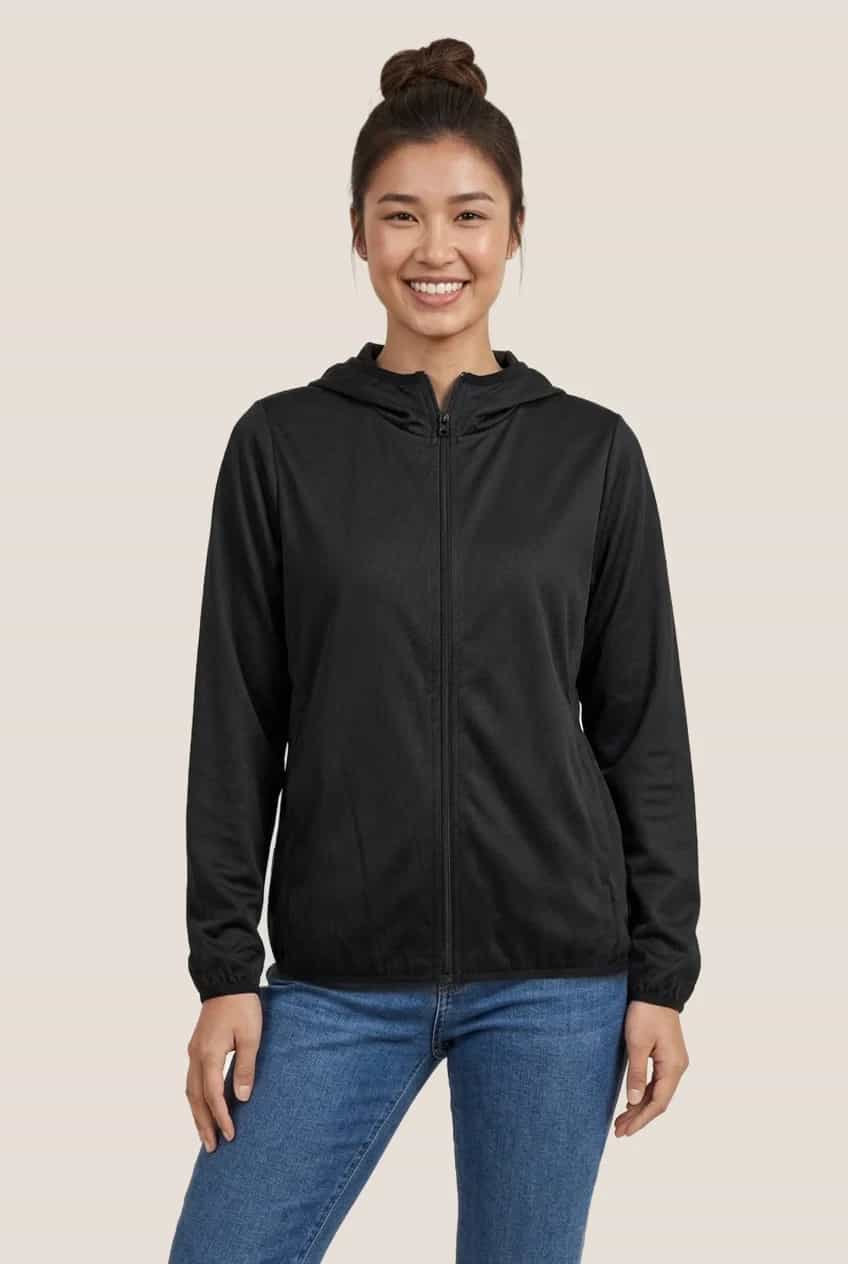 Manteau coupe-vent à capuchon - Femme miniature 1