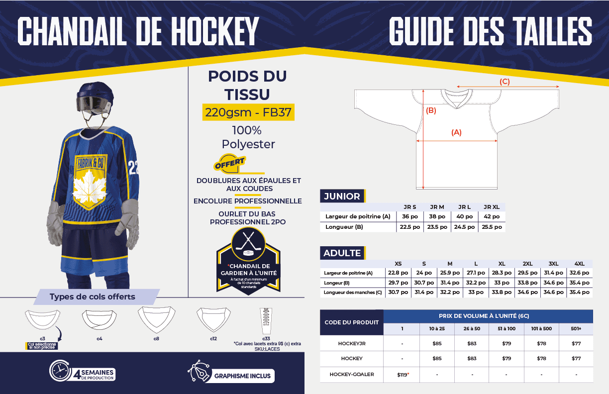 Chandail de Hockey - Adultes - Fabrik & Co. miniature 3