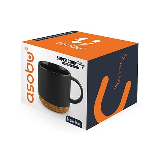 GRANDE TASSE EN CÉRAMIQUE AVEC BOUCHON EN LIÈGE - SM70