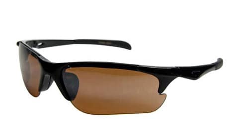 Lunettes de soleil sport, semi-rimées, en plastique - Taille moyenne