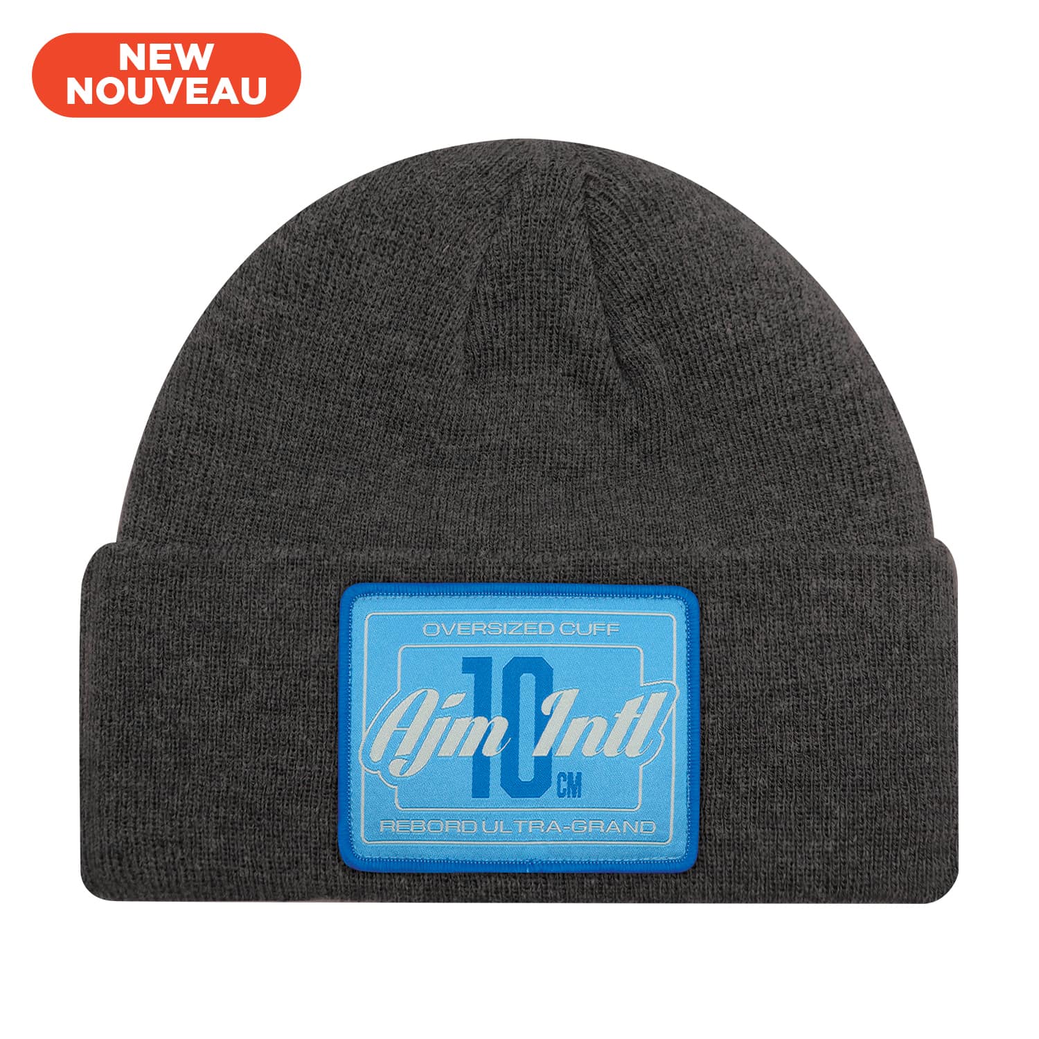 Tuque à revers avec revers surdimensionné de 10 cm