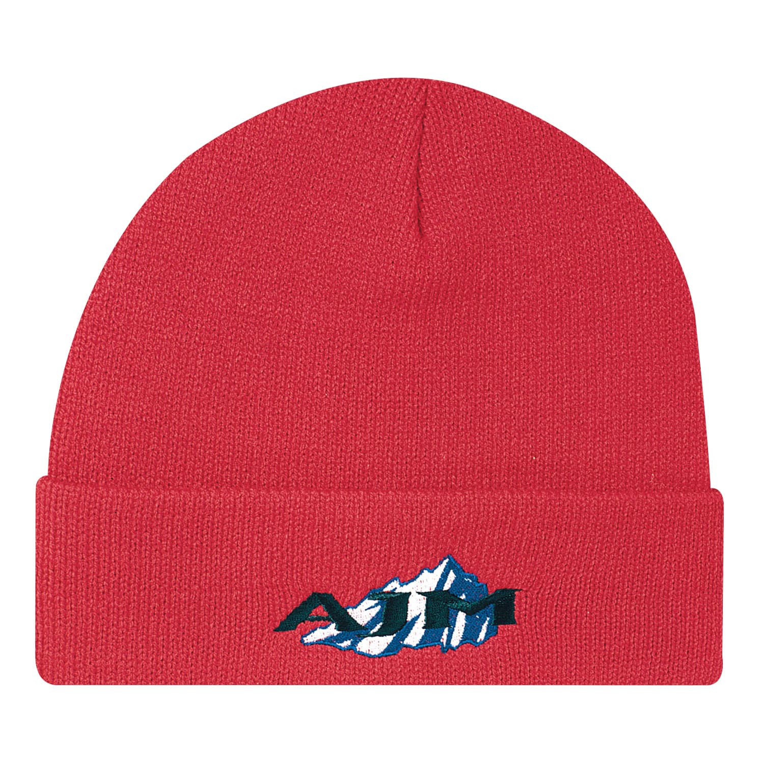 Tuque à revers en acrylique, tricot jersey