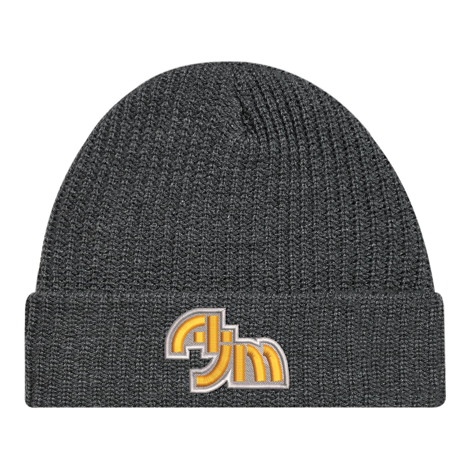 Tuque en acrylique à revers, tricot épais en waffle