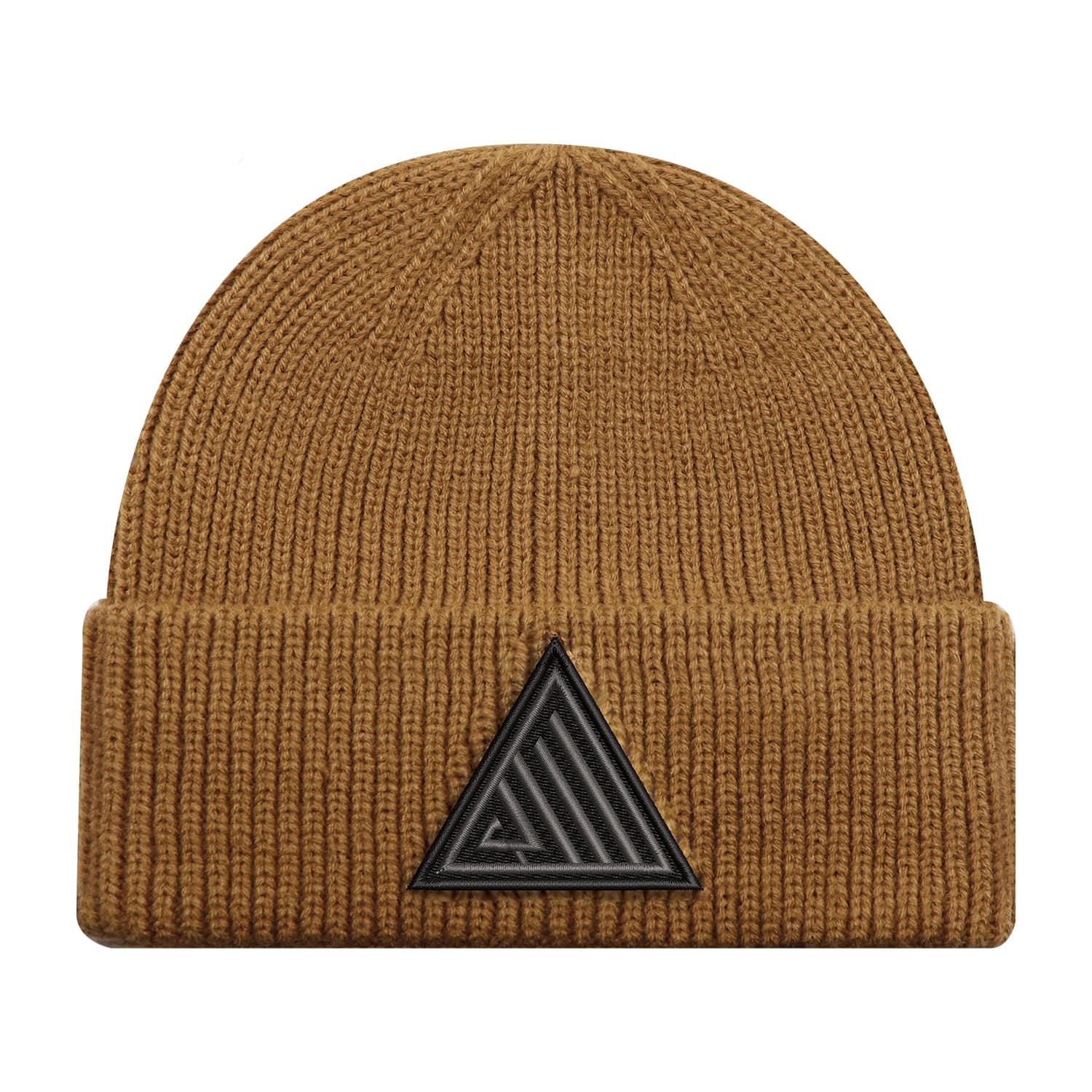 Tuque en acrylique avec revers et coutures plates