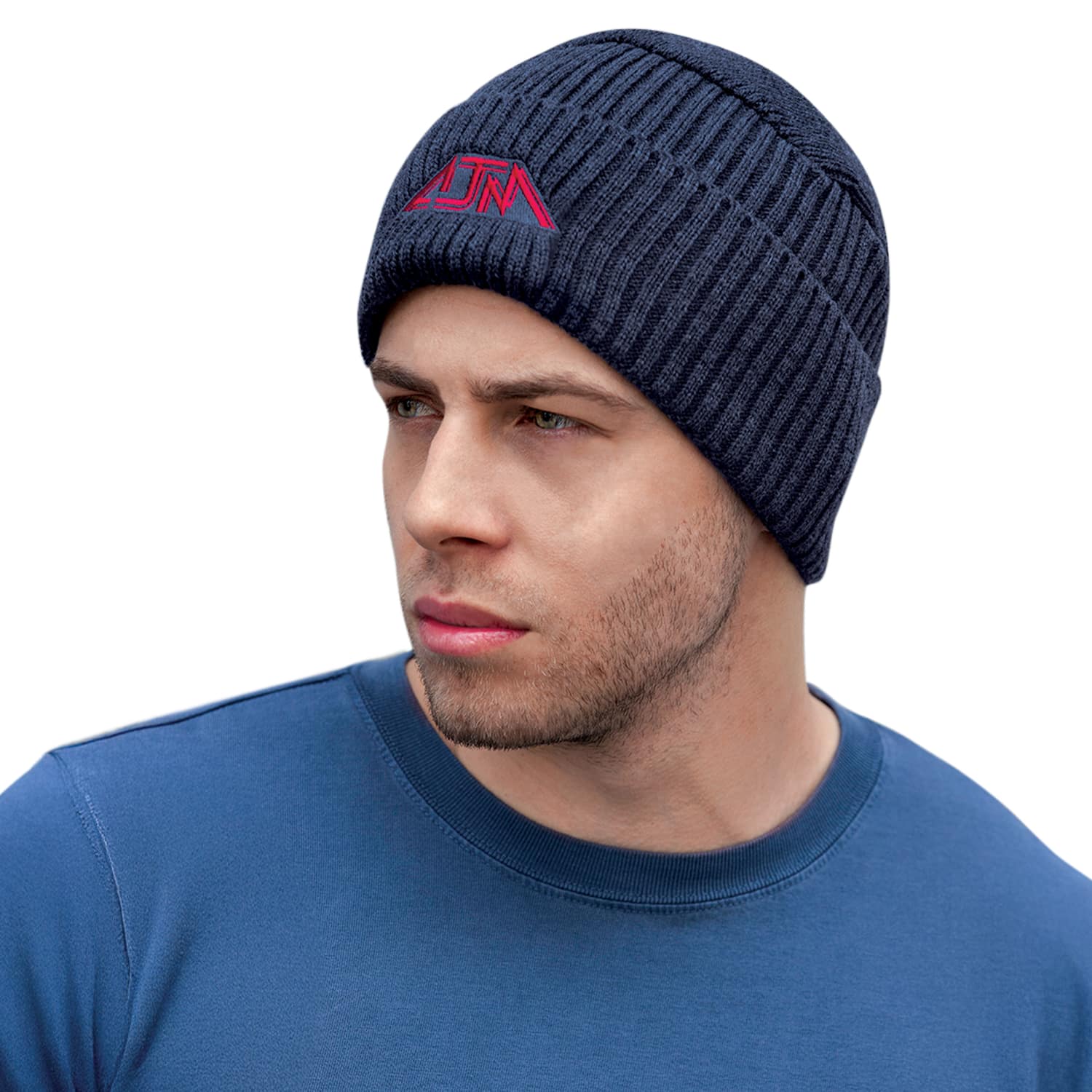 Tuque en acrylique à revers (Pillbox)
