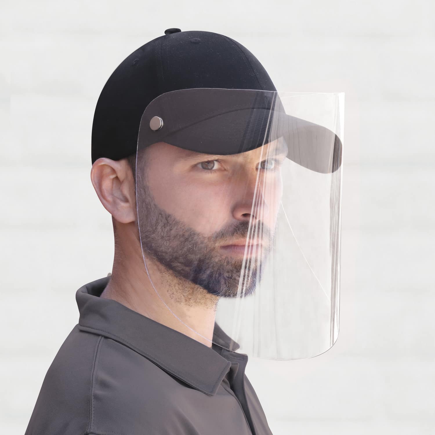 Casquette avec visière, casquette ajustée avec visière rétractable / amovible