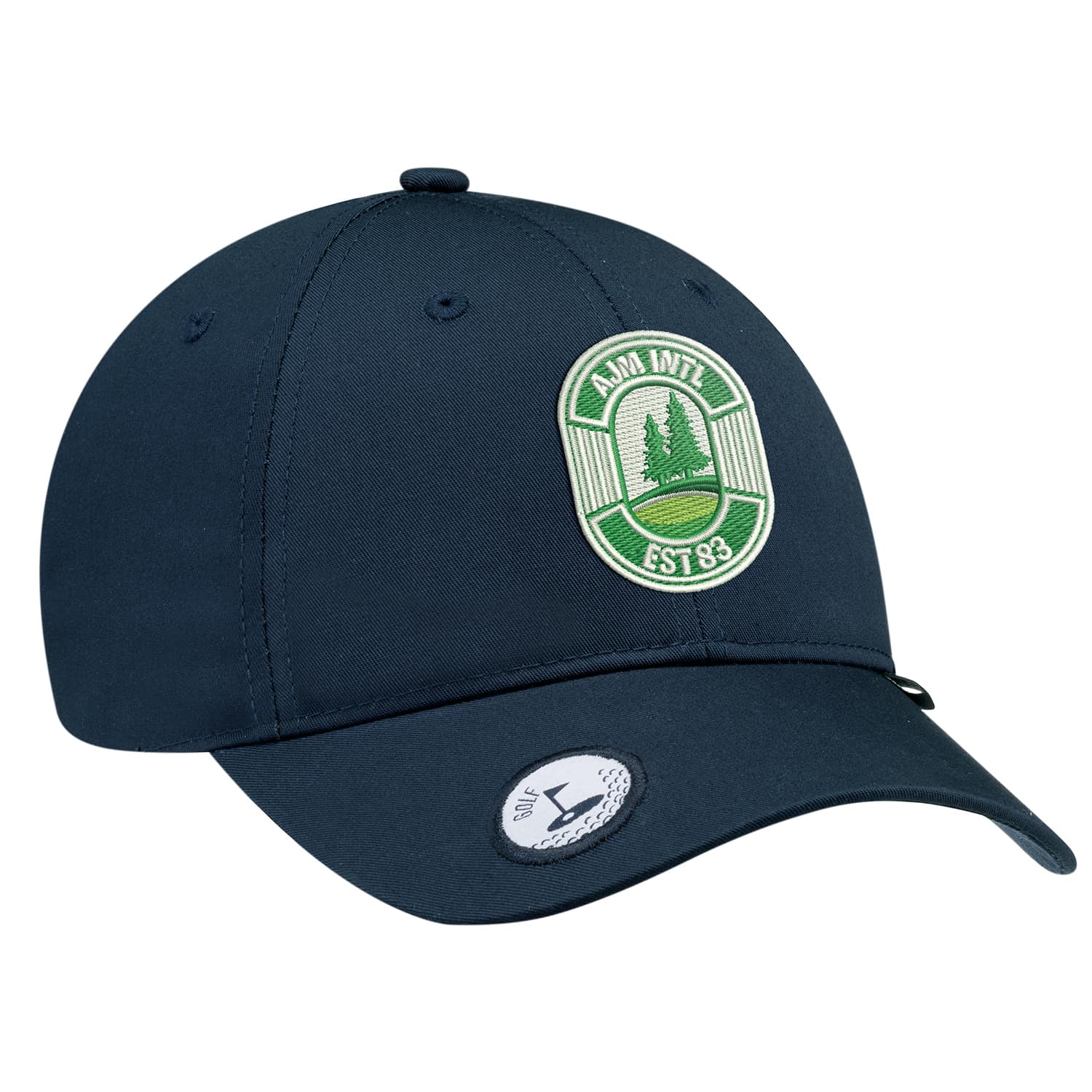 Casquette 6 panneaux ajustée (Golf), Polycoton
