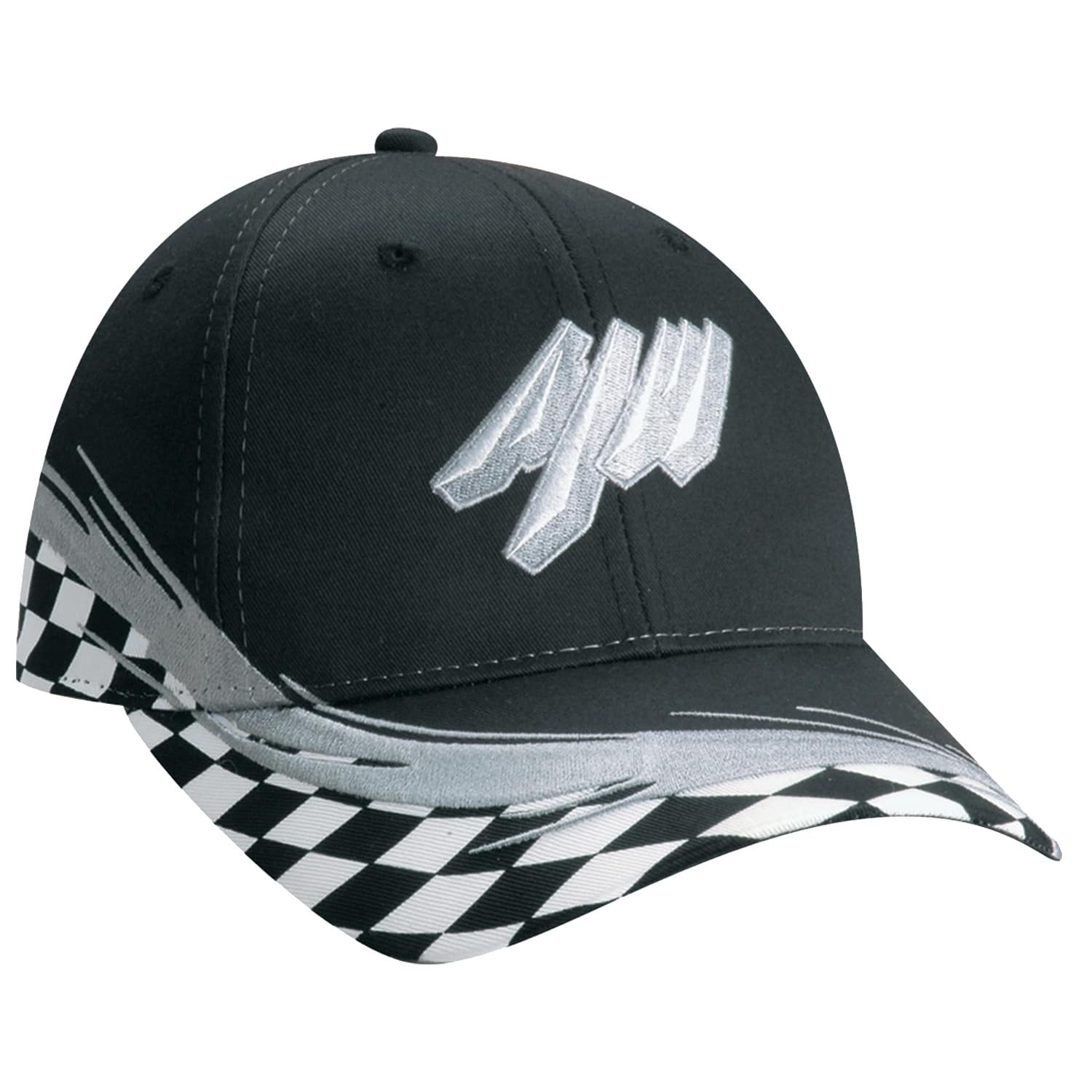 Polycoton, casquette 6 panneaux ajustée (Grand Prix Flare)