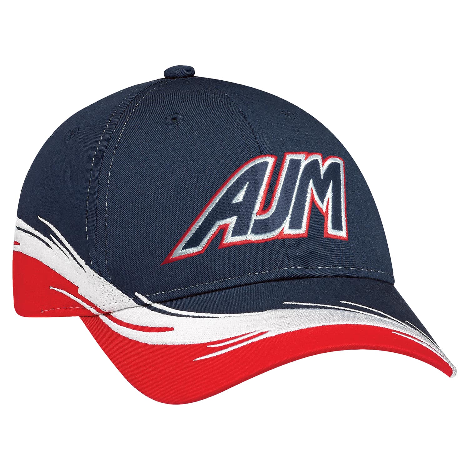 Polycoton, casquette 6 panneaux ajustée (Flare)