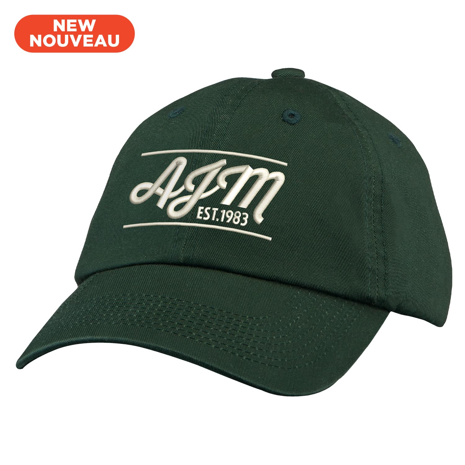 Casquette 6 panneaux ajustée (Dad Cap) / Chino Twill Deluxe lavé à l'enzyme