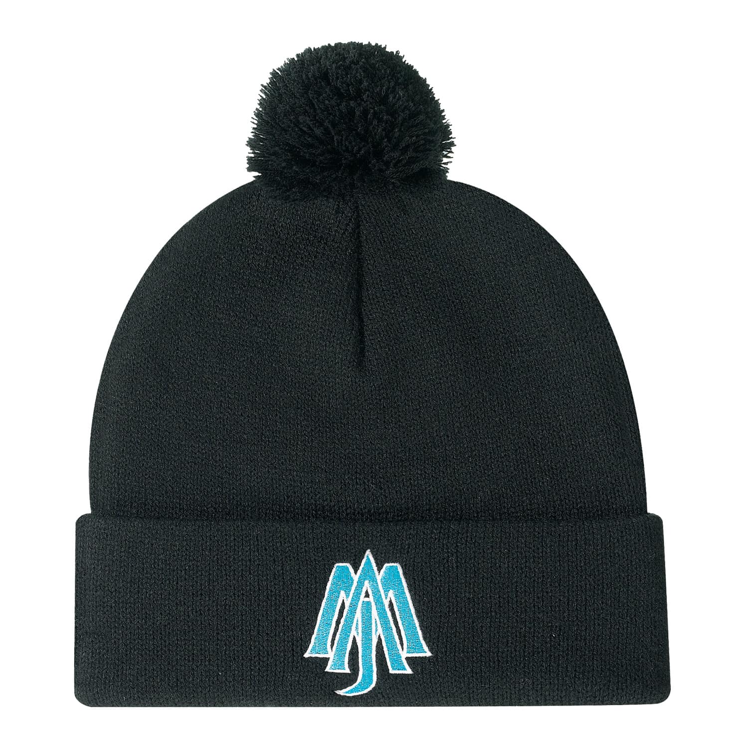 Tuque a revers en acrylique (Pompon 6 cm)