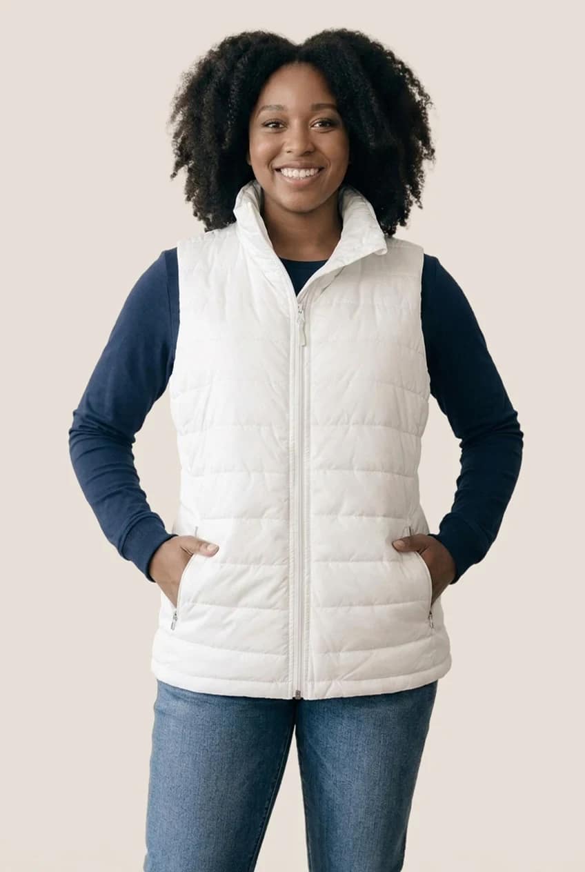 Veste matelassée sans manches femme