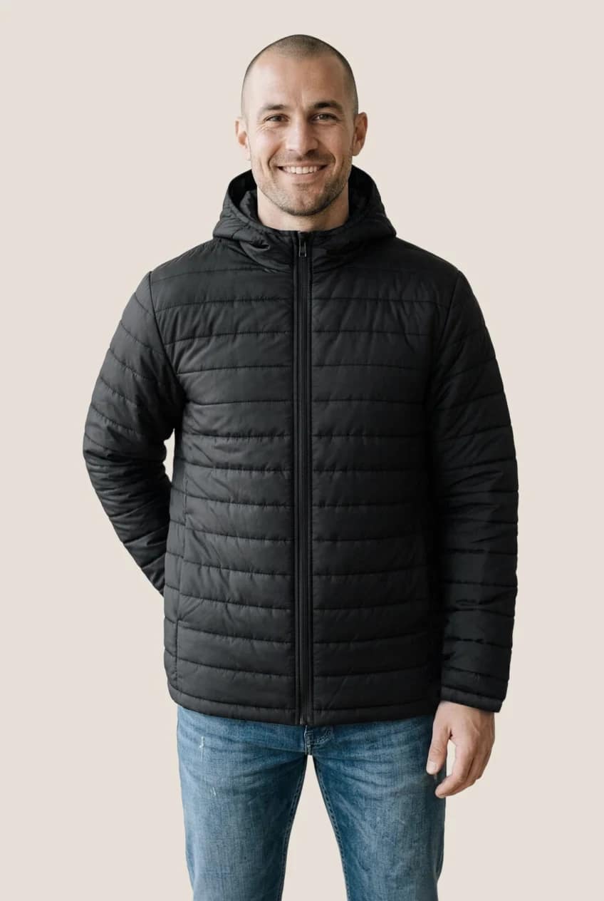 Manteau matelassé à capuchon
