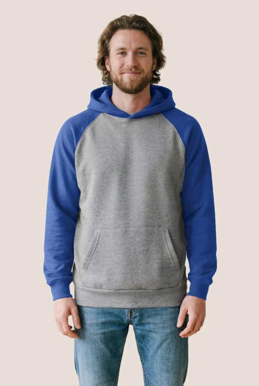 Hoodie à capuchon et manches raglan