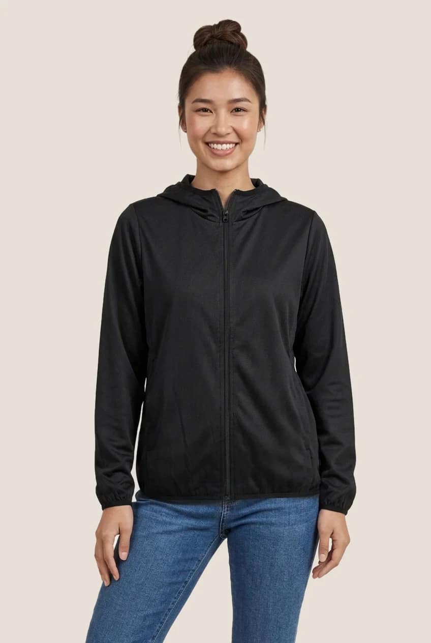 Manteau coupe-vent à capuchon - Femme