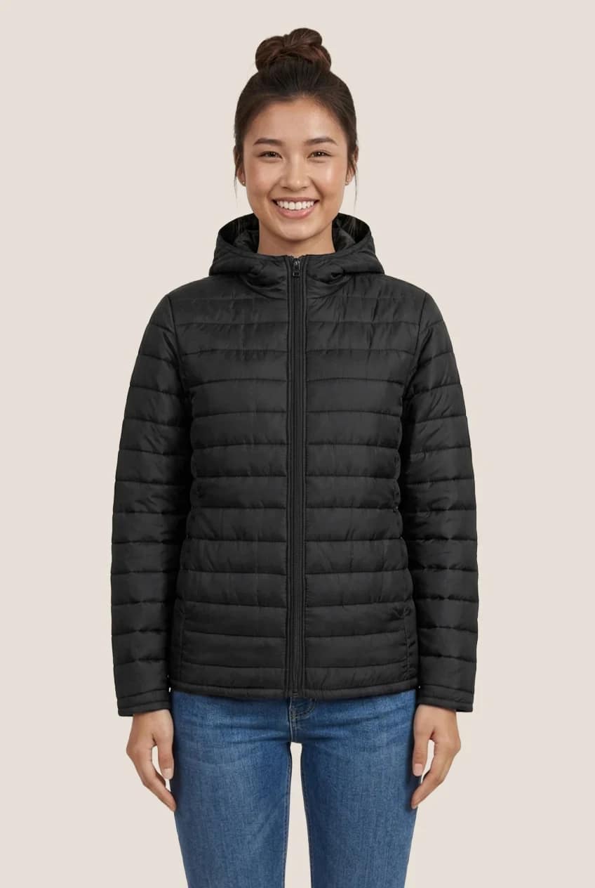 Manteau matelassé à capuchon - Femme