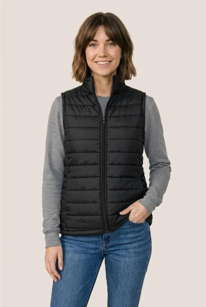 Veste matelassée sans manches - Femme