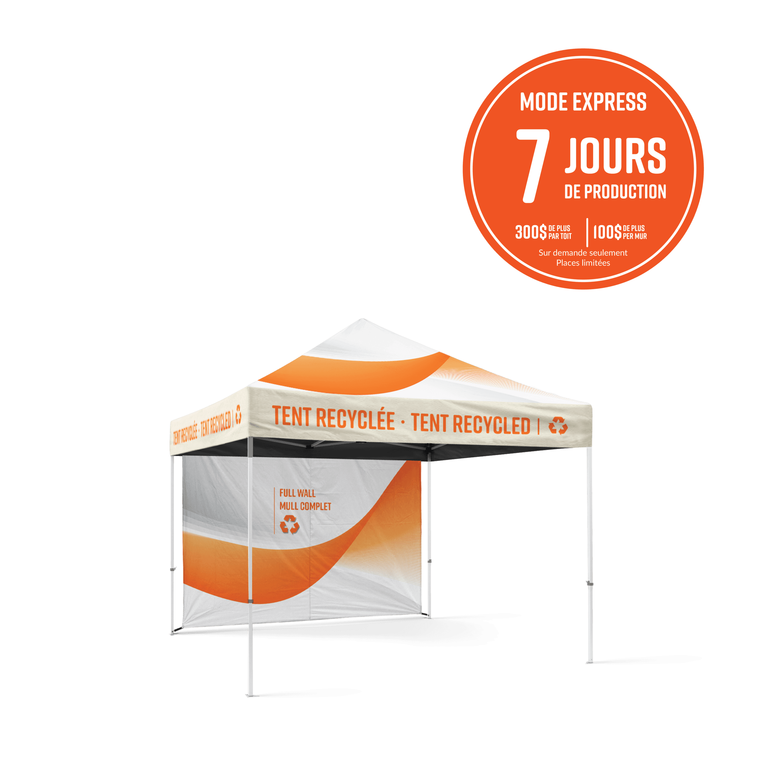 Mur et toit de tente pop-up recyclée - tissu seulement - Fabrik & Co.