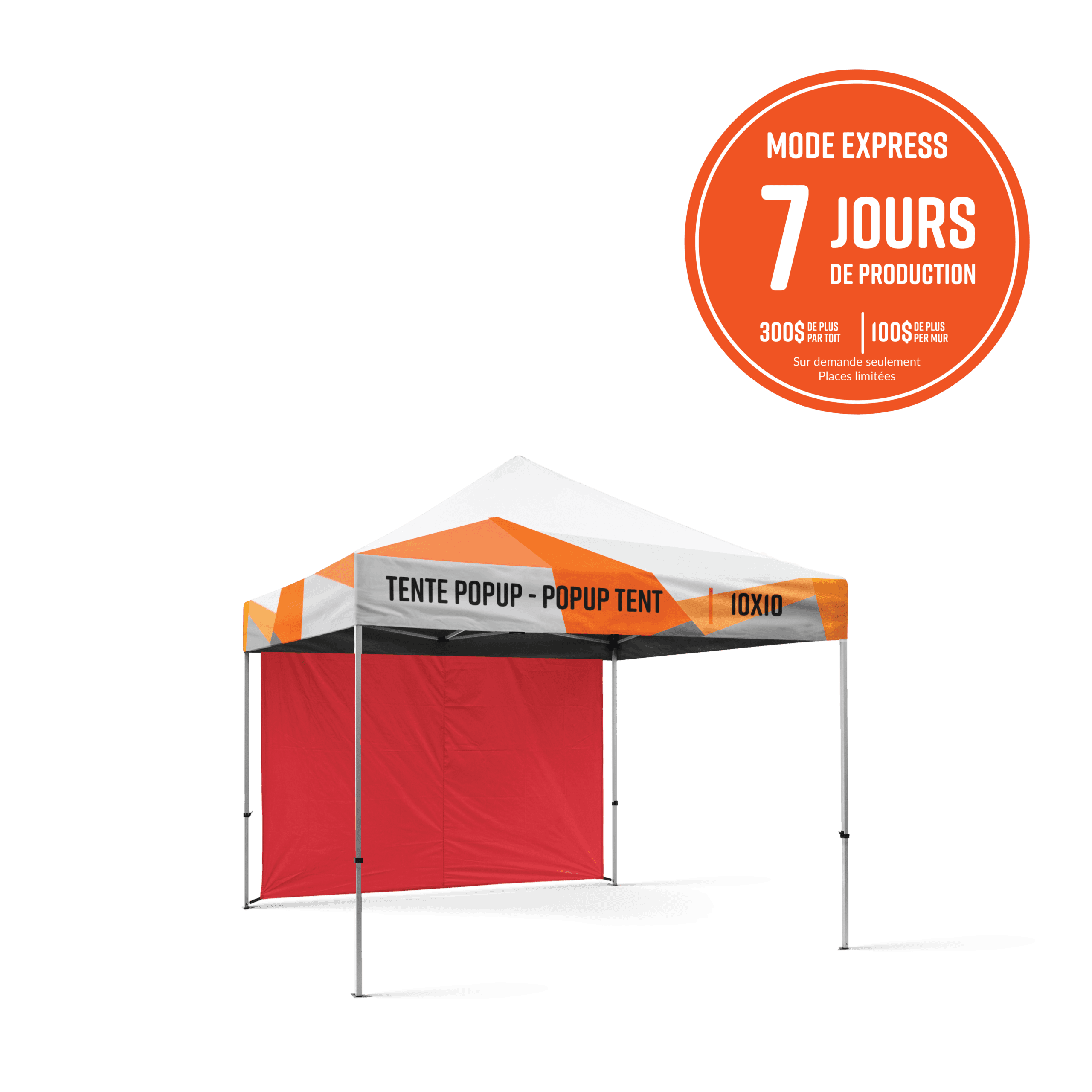 Mur unis pour tente pop-up - tissu seulement - Fabrik & Co.